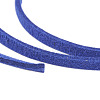 3x1.5mm Blue Flat Faux Suede Cord X-LW-R003-55-3