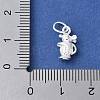 925 Sterling Silver 3D Chinese Zodiac Charms STER-P066-01S-01-3