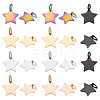 BENECREAT 26Pcs 5 Colors 304 Stainless Steel Charms STAS-BC0003-76-1