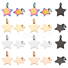 26Pcs 5 Colors 304 Stainless Steel Charms STAS-BC0003-76-1