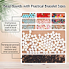 Wooden Bead Design Boards WOOD-WH0042-26B-4
