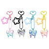 Acrylic Butterfly Pendant Decoration HJEW-YW00058-01-2