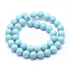 Natural Magnesite Beads Strands TURQ-G148-07-10mm-2