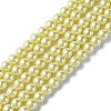 Eco-Friendly Dyed Glass Pearl Round Beads Strands HY-A008-6mm-RB012-1