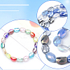 3 Strands Electroplate Glass Beads Strands EGLA-PA0001-25B-4