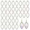 50Pcs Tibetan Style Alloy Open Back Bezel Big Pendants FIND-CA0008-77AB-1