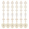 36Pcs 6 Styles Alloy & Brass Enamel Pendants FIND-AR0004-72-1