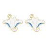 Ocean Alloy Enamel Pendants FIND-E057-02B-1