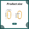 4Pcs 304 Stainless Steel Screw Carabiner Lock Charms FIND-UN0003-50-3