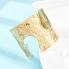 Hammered 304 Stainless Steel Cuff Bangles BJEW-Z164-01G-1