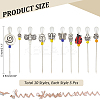 50Pcs 10 Style Garden Theme Iron Head Pins DIY-AB00027-2