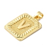 Rack Plating Brass Pendants KK-B092-42G-V-2
