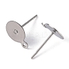 Non-Tarnish 304 Stainless Steel Stud Earring Findings LS-STAS-E029-2-2