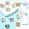 32Pcs 8 Colors Alloy Rhinestone Pendants FIND-CJ0005-13-3