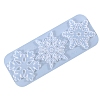 Christmas DIY Snowflake Silicone Pendant Molds X-DIY-P006-31-5