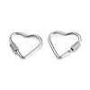 Non-Tarnish 304 Stainless Steel Screw Carabiner Lock Charms STAS-K192-02P-2