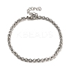 304 Stainless Steel Cable Chain Bracelets BJEW-C079-02P-1