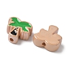 10Pcs Acrylic Enamel Beads OACR-H048-01A-02-2