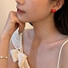 Heart & Word Love Enamel Asymmetrical Earrings LS-EJEW-Z018-02A-5