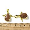 Synthetic Goldstone Pendants KK-F888-01G-23-3