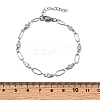 304 Stainless Steel Link Bracelets BJEW-A044-03A-P-5