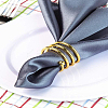 4Pcs 2 Colors Iron Napkin Rings AJEW-LP0002-74-3