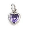 Brass with Cubic Zirconia Pendants KK-A269-67A-P-1