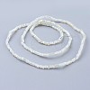 Electroplate Glass Beads Strands EGLA-F121-HR-B01-2