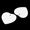 White Porcelain Blank Big Pendants PORC-PW0001-101B-1