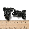 Natural Obsidian Carved Healing Goldfish Figurines DJEW-D012-08K-3