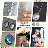 DIY Oval Pendants Making Kits DIY-PH0032-17-5
