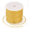 Brass Coated Iron Flat Cable Chains CH-TAC0007-01G-2