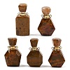 Natural Ocean Jasper Perfume Bottle Pendants G-P554-G02-1