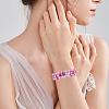 15Pcs Handmade Polymer Clay Beads Stretch Bracelets for Women BJEW-SW001597-6