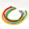 Braided PU Leather Cord Bracelet Making AJEW-JB00020-1
