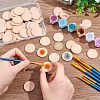 50Pcs Unfinished Natural Beech Wood Cabochons WOOD-HY0001-01-3