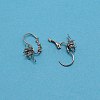 304 Stainless Steel Leverback Earring Cabochon Setting Findings STAS-WH0027-15C-1