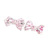 Transparent Printed Acrylic Beads OACR-H124-01A-2