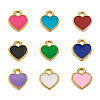 180Pcs 9 Colors Zinc Alloy Enamel Charms ENAM-CW0001-07-2