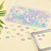 97.2G 6 Colors Transaparent Acrylic Beads PACR-FS0001-07-9