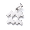 Non-Tarnish 304 Stainless Steel Pendants X-STAS-L210-06L-P-2