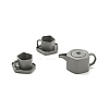 Mini Alloy Tea Set Display Decorations DJEW-G028-03B-1