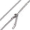 Non-Tarnish 304 Stainless Steel Rolo Chain Necklace for Men Women LS-NJEW-K245-022A-2