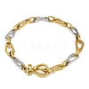 304 Stainless Steel Link Chain Bracelets for Women LS-BJEW-C113-02GP-4