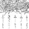 100Pcs 10 Styles Tibetan Style Alloy Connector Charms TIBEP-CJ0003-38-8