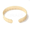Brass Hollow Heart Open Cuff Bangles for Women BJEW-U003-04G-3