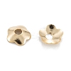 5-Petal Brass Bead Cap KK-D063-13G-2