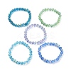 Sparkling Glass Round Beaded Stretch Bracelets for Women BJEW-JB09424-1