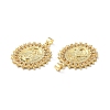 Rack Plating Brass Micro Pave Cubic Zirconia Pendants KK-F852-09G-2