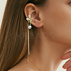 4Pairs 2 Colors Iron & Alloy Cuff Earrings EJEW-HY0001-15-5